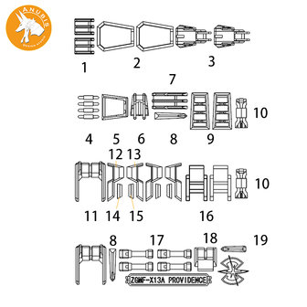 Anubis GP018 MG Providence ZGMF-X13A Detail Set