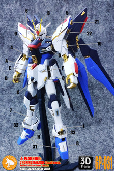 Anubis GP031 MG Strike Freedom ZGMF-X20A Detail Set