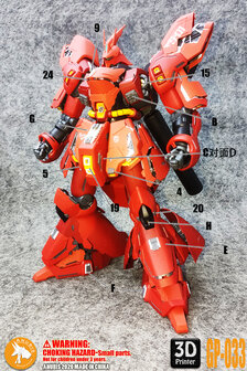 Anubis GP033 MG Sazabi MSN-04 Detail Set