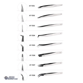 DSPIAE Anti-Statische Gebogen Pincet AT-TZ08