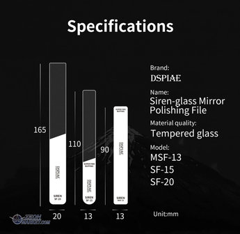 DSPIAE Siren Ultieme Precisie Vijl SF-20 10000-12000 Korrel