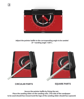 DSPIAE Multi-Angle Sanding Slider AT-MA