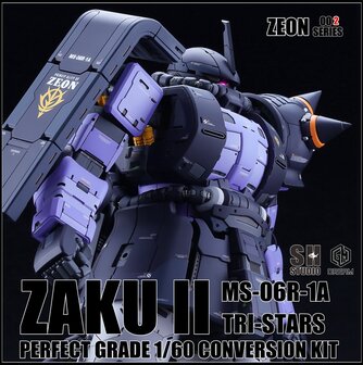 SH Studio x GM Dream PG Zaku II Black Tri-Stars GK of Accessoires