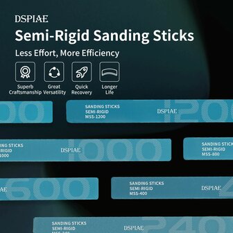 DSPIAE Semi-Rigid Sanding Sticks MSS 240-1500 Korrel