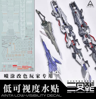 Ainta Decal For GWS-01 Trident Weapon (Low Visibility)