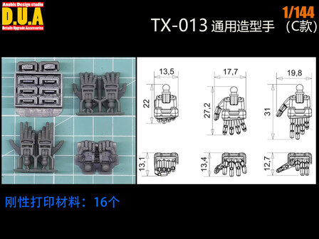 Anubis TX-013 1/144 MS Handen voor Zaku