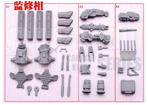 RG MSN-04 Sazabi Dual Gatling Gun plus Metal Chains (Resin Pakket)