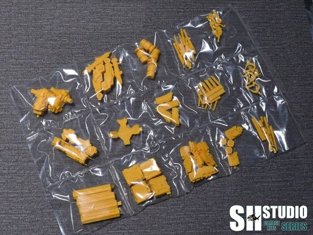 RG MSN-04 Sazabi Dual Gatling Gun plus Metal Chains (Resin Pakket)