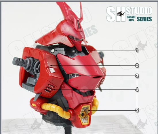 SH Studio RG MSN-04 Sazabi Set SHEU012