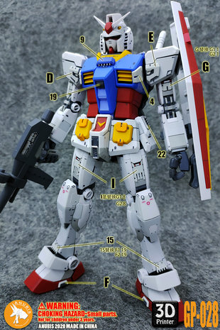 Anubis GP028 MG RX-78-2 3.0 Detail Set