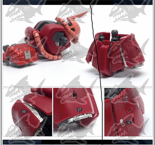 SH Studio MG MS-06 S/F/J Zaku II Set SHEU021