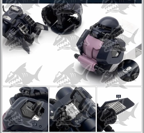 SH Studio MG MS-06R (1A/2) Zaku II Advanced Set SHEU022