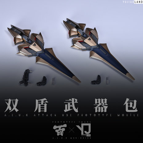 AnchoreT YujiaoLand MG Hyaku Shiki 2 Extra Schilden (voor Heavy Weapons Mode)