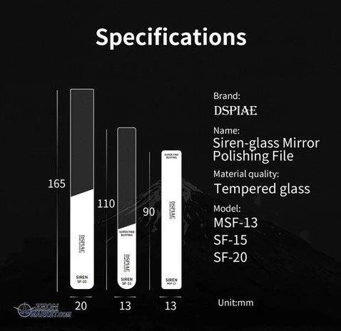 DSPIAE Siren Ultieme Precisie Vijl SF-20 10000-12000 Korrel