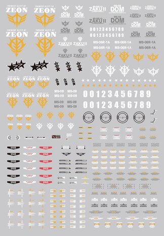 SH Studio x GM Dream PG Zaku II Black Tri-Stars GK of Accessoires