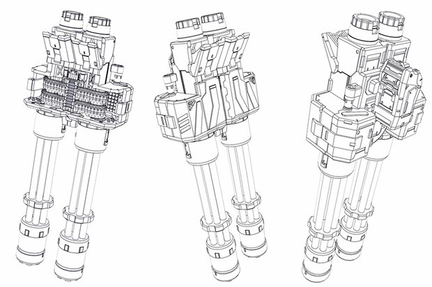 SH Studio x GM Dream PG HeavyArms H1 or H2 Full Resin Kit