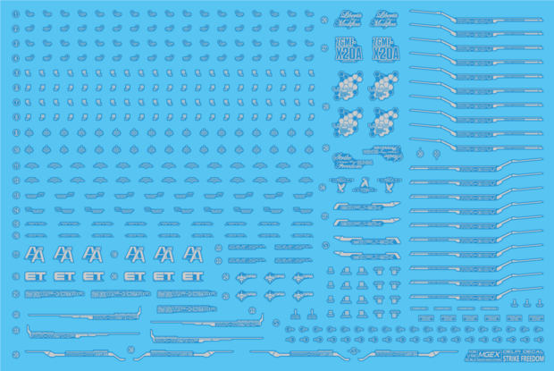 Delpi-Decal MGEX Strike Freedom Zilver Holo