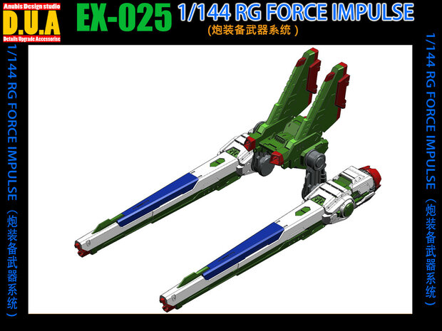 Anubis EX-025 RG Force Impulse Upgrade Parts