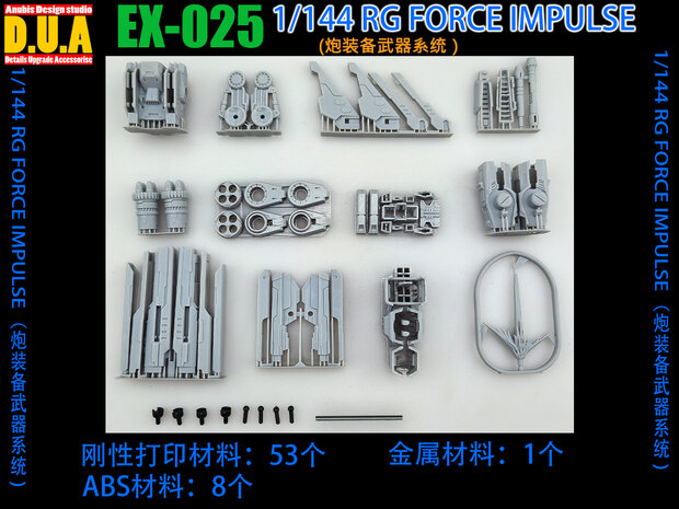 Anubis EX-025 RG Force Impulse Upgrade Parts