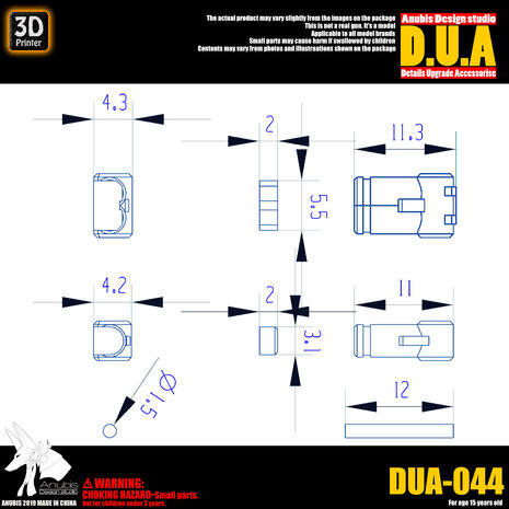 Anubis DUA-044 1/144 Hydraulische Buizen 02