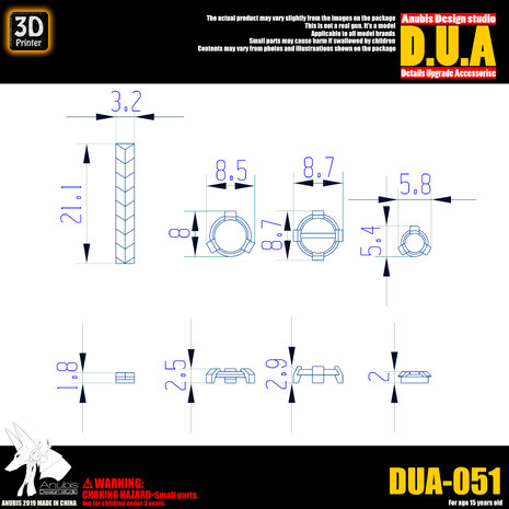 Anubis DUA-051 Detail Upgrade Accessories