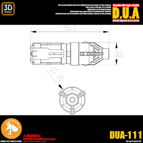 Anubis DUA-111 Boosters Detail Upgrade Accessories