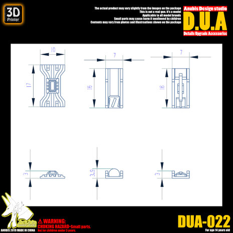 Anubis DUA-022 Detail Upgrade Accessories