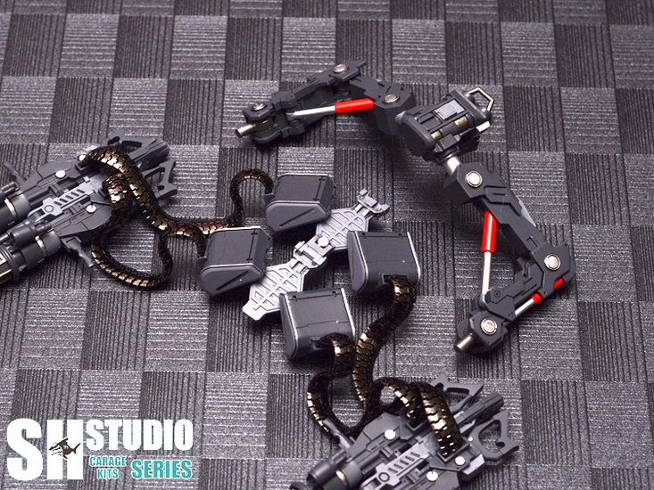 RG MSN-04 Sazabi Dual Gatling Gun plus Metal Chains (Resin Pakket)