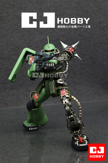 CJ Hobby MG Zaku II 06J Metal Set Rood v2.0 9 Opties