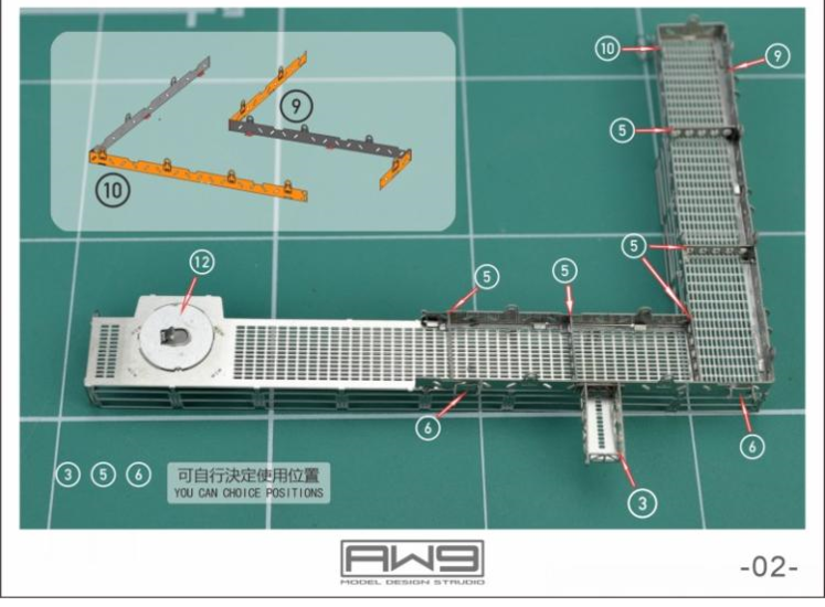 Madworks AW9 S13 Aerial Repair Bridge 1/144