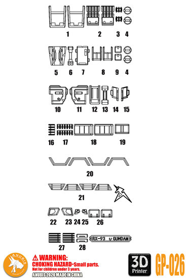 Anubis GP026 MG Nu RX-93 Detail Set