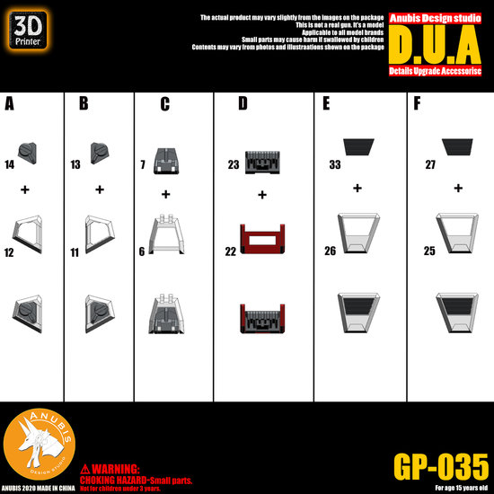 Anubis GP035 MG Strike GAT-105 Detail Set