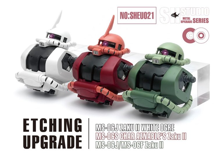 SH Studio MG MS-06 S/F/J Zaku II Set SHEU021