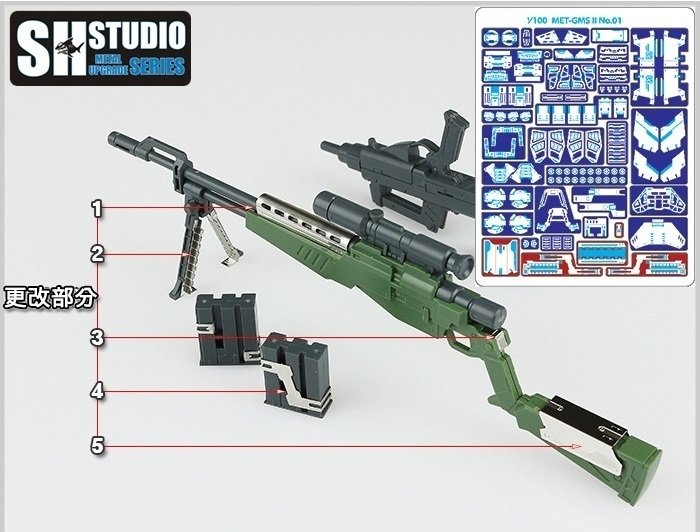 SH Studio MG RGM-79 GM Sniper II Set SHEU-006