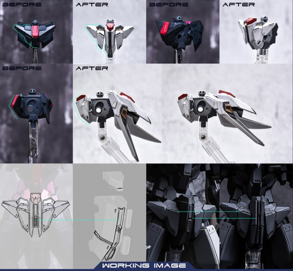 AnchoreT YujiaoLand MG Amazing Exia V1,25 Dress-up Kit + Metal thruster