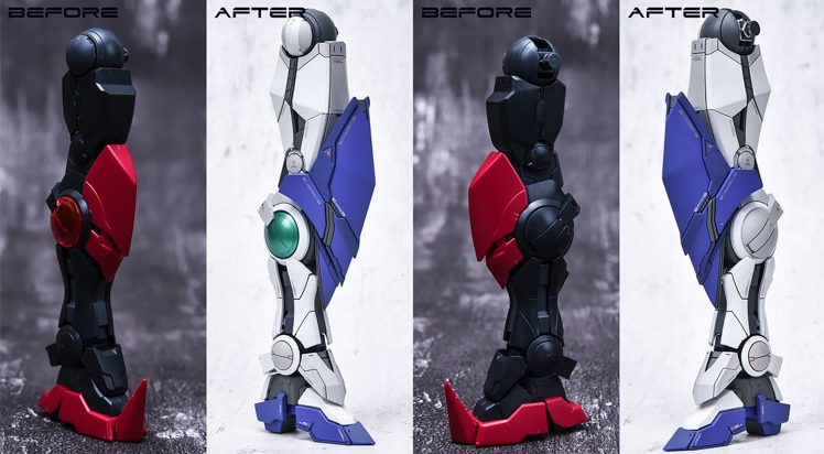 AnchoreT YujiaoLand MG Amazing Exia V1,25 Dress-up Kit + Metal thruster