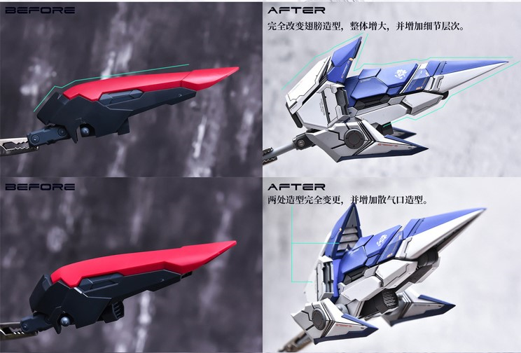 AnchoreT YujiaoLand MG Amazing Exia V1,25 Dress-up Kit + Metal thruster