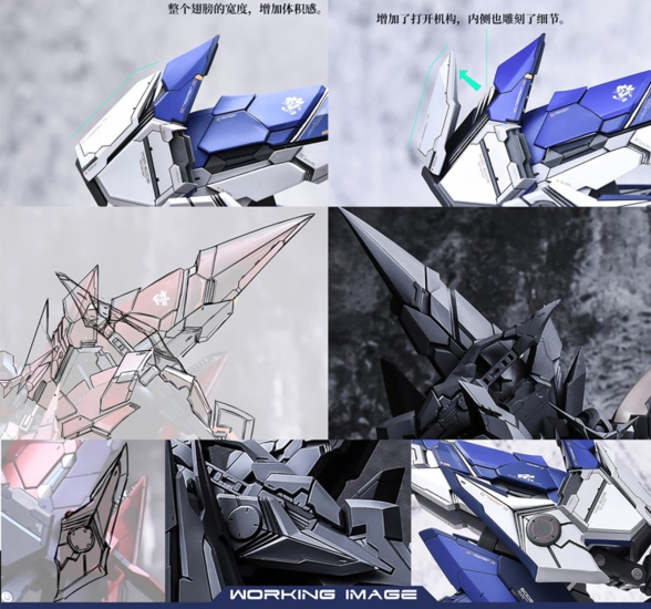 AnchoreT YujiaoLand MG Amazing Exia V1,25 Dress-up Kit + Metal thruster