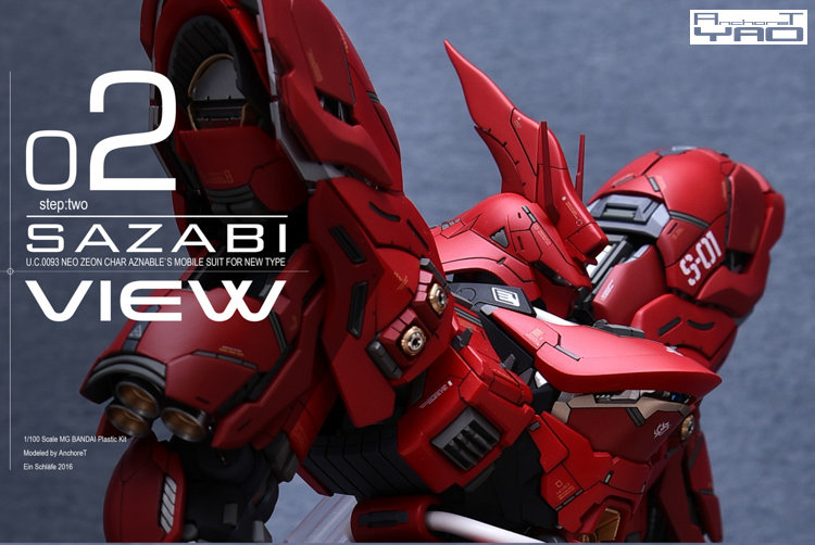 AnchoreT YujiaoLand MG Sazabi A2 Body 2.0 Dress-up Kit