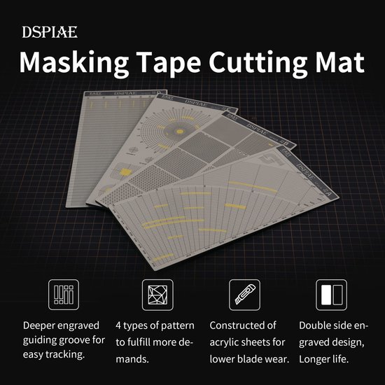 DSPIAE Masking Tape Snij Mat AT-ECC (Concentrische Cirkels)