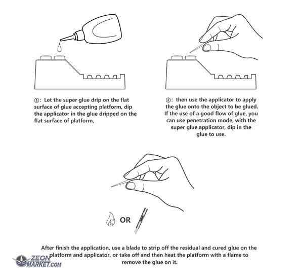 DSPIAE Superlijm Hulp Applicator AT-GA