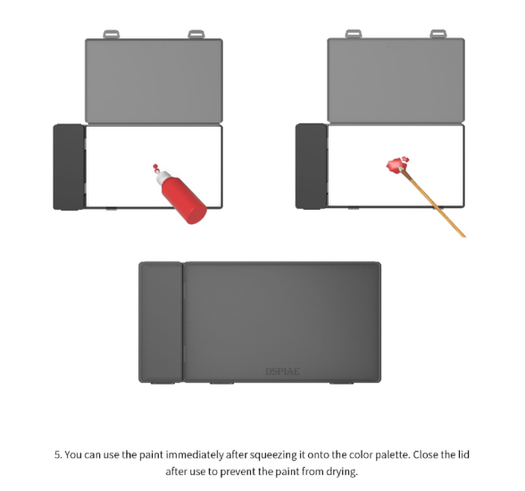 DSPIAE Wet Palette Voor Acrylverf MP-01