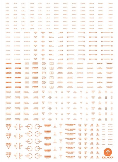 Anchoret YJL General Decal DL-07 Oranje Limited