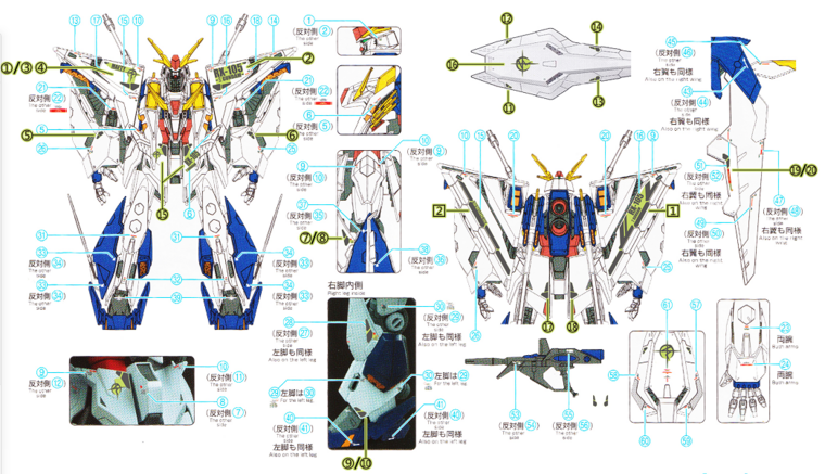 Flaming-Snow HG-34 XI RX-105 Fluorescerend