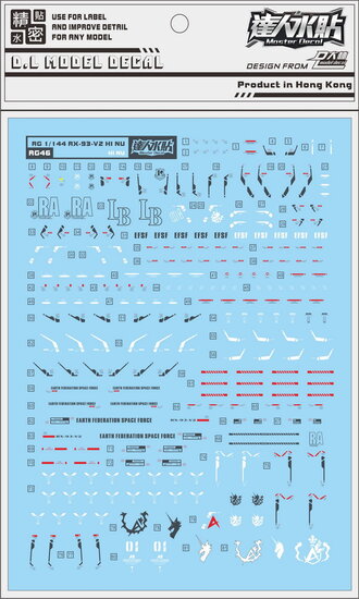 DL-Decal RG46 voor RG RX-93-V2 Hi V