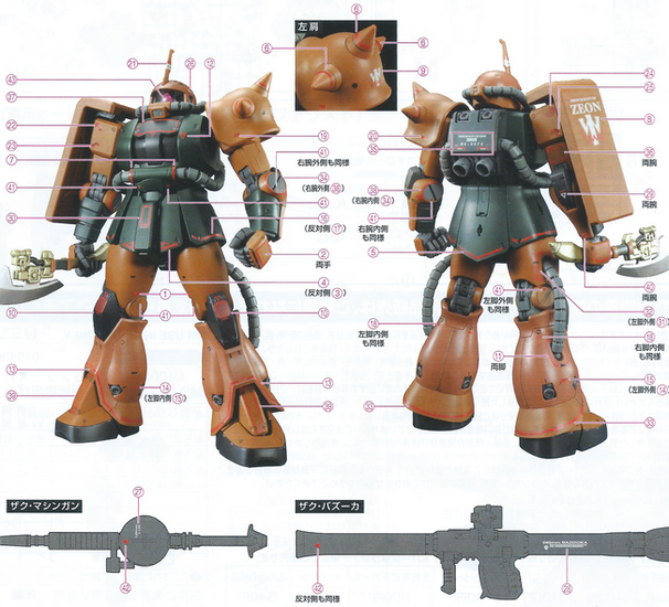 DL-Decal UC22 voor MG Zaku