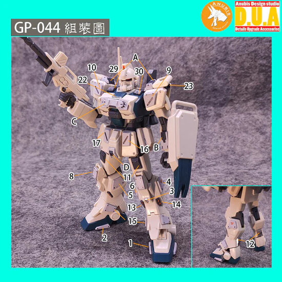 Anubis GP044 HG EZ-8 RX-79 [G] Detail Set