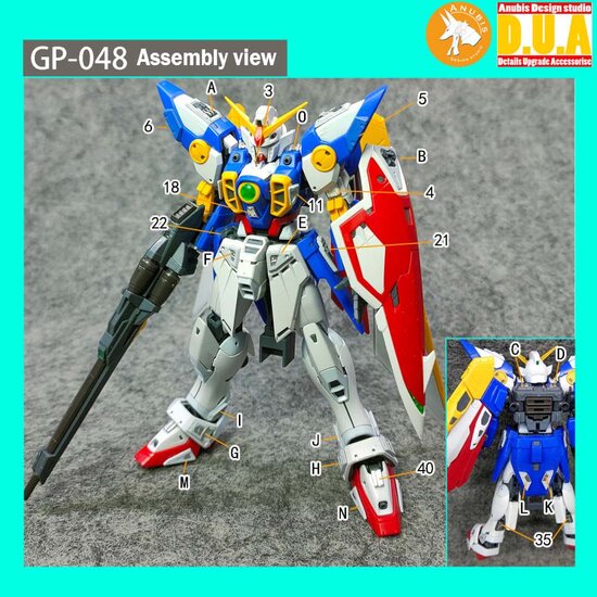 Anubis GP048 RG Wing XXXG-01W Detail Set