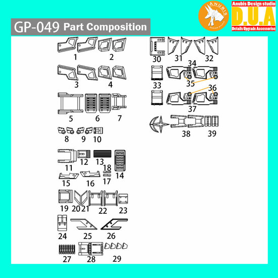 Anubis GP049 PGU RX-78-2 2.0 Detail Set