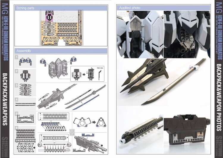 SH Studio MG ASW-G-08 Barbatos Gundam Set SHEU030